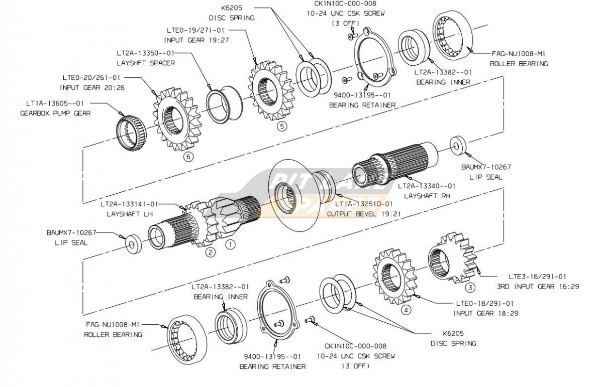 LT2A Layshaft Assembly